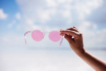 pink sunglasses