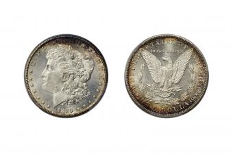 Morgan Silver dollar with the Goddess Liberty 