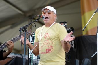 New Orleans, LA - September 2, 2023: Jimmy Buffett performs at the New Orleans Jazz and Heritage Festival.